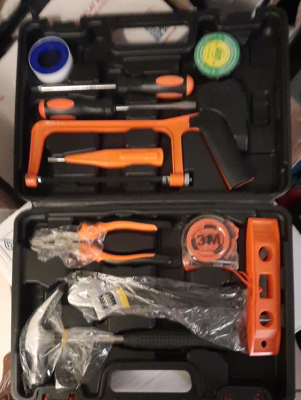 Orange and Black Home Tool Kit - Multi-Piece Set